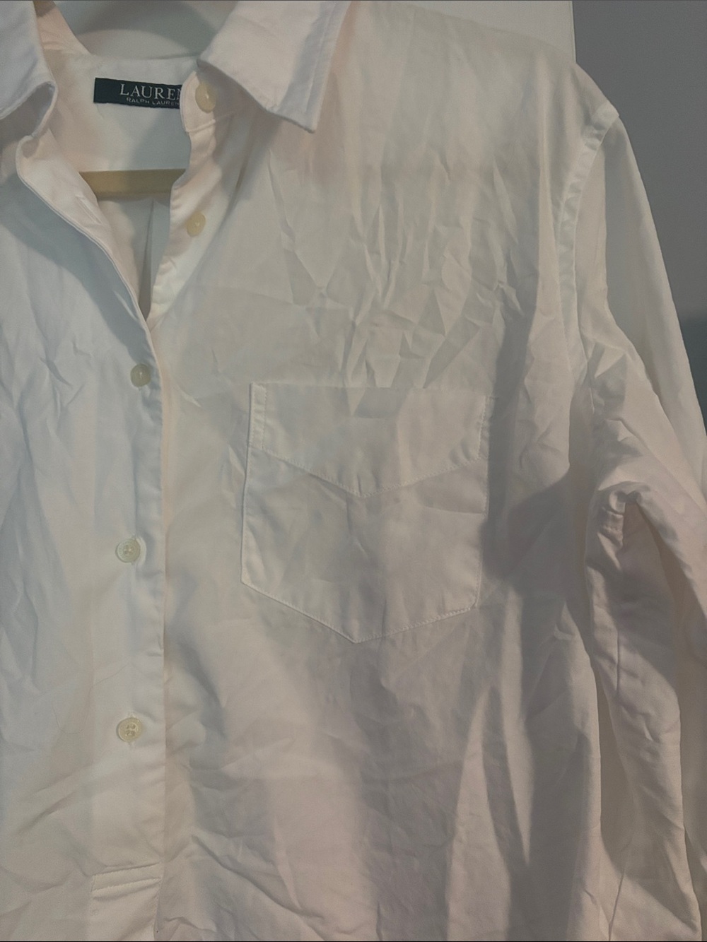 Ralph Lauren White Button-Down Shirt - Picture 3 of 5